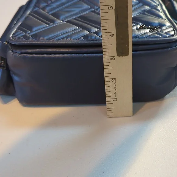 Lug, Flapper SE, Metallic Blue Convertible Crossbody Bag. - Picture 15 of 15